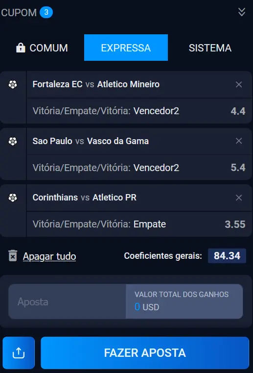 Como apostar por meio do aplicativo 1Win no Windows