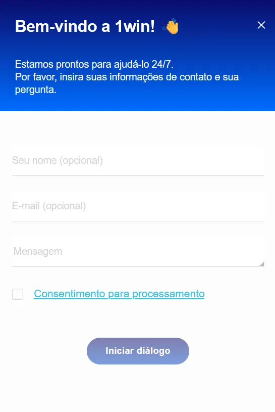 Comunicação com o suporte do 1Win por meio de aplicativos móveis