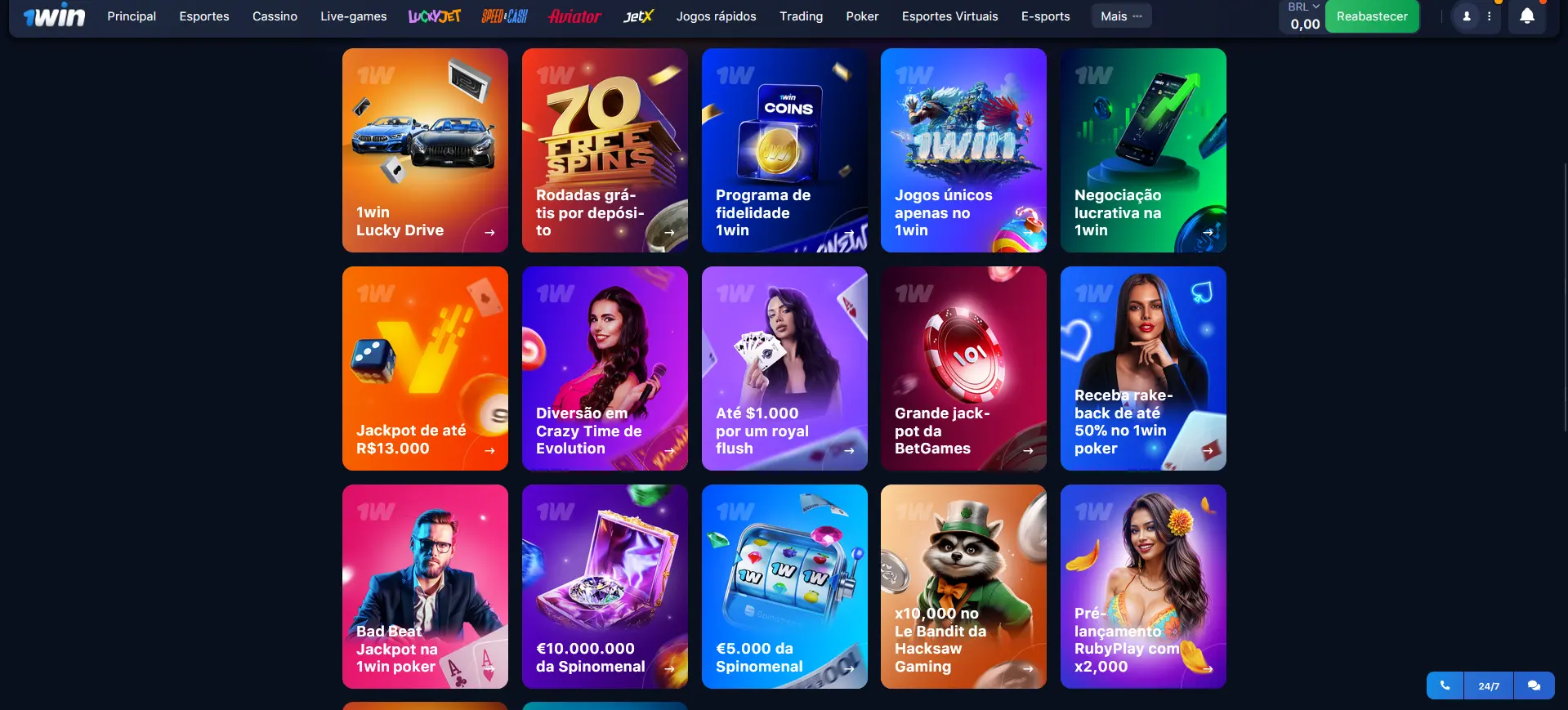 Promoções na 1Win